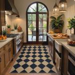 Lahome Colette Checkered Jute Outdoor 3x5 Rug