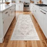 EISUROM Vintage Non-Slip Hallway Runner Rug
