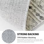 KUTA 2x6 Non-Slip Grey Moroccan Runner Rug