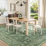Sage Green Vintage 8x10 Area Rug for Home