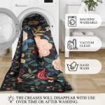 DUKINO Washable Floral Runner Rug 2x6