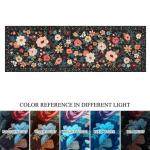 DUKINO Washable Floral Runner Rug 2x6