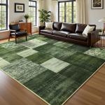 DweIke Washable 5x7 Geometric Area Rug