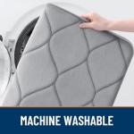 Smiry Ultra Soft Non-Slip Bath Mat, Grey