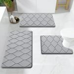 Smiry Ultra Soft Non-Slip Bath Mat, Grey