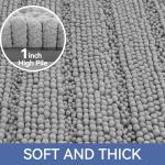 Bcoimo 24"x17" Non-Slip Chenille Bath Mat