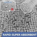 Bcoimo 24"x17" Non-Slip Chenille Bath Mat