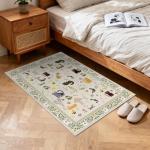Washable 2x3 Non-Slip Area Rug for Entryway