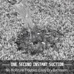 Yimobra Bathroom Rugs Non Slip Washable, Ultra Soft and Water Absorbent Bath Mats, Plush Fluffy Shower Mat Outside, Microfiber Thick Matts for Bathroom Floor/Sink, 24x17, Light Gray and White