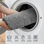 Bcoimo 24"x17" Non-Slip Chenille Bath Mat