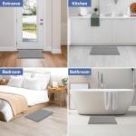 Bcoimo 24"x17" Non-Slip Chenille Bath Mat