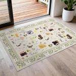 Washable 2x3 Non-Slip Area Rug for Entryway