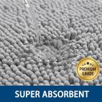 Light Grey Bath Mat Set, Absorbent & Non-Slip