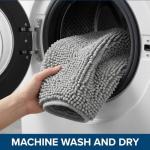 Light Grey Bath Mat Set, Absorbent & Non-Slip