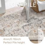 Genimo 5FT Round Machine Washable Area Rug