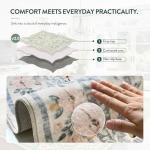 Lahome Sylvie Floral Round Boho Rug 4ft