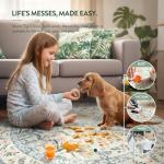 Lahome Sylvie Floral Round Boho Rug 4ft