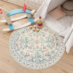 Lahome Sylvie Floral Round Boho Rug 4ft