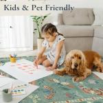 Lahome Washable Non-Slip Round Boho Rug 4ft