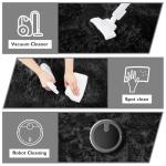 Black Fluffy Round Shag Rug for Kids' Rooms