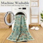 Lahome Washable Non-Slip Round Boho Rug 4ft