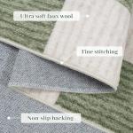 LIVEBOX 6 Ft Checkered Round Washable Rug