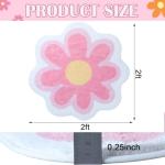 Cute Flower Round Area Rug for Girls' Rooms