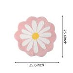 Pink Flower Bath Mat - Soft & Non-Slip