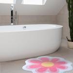 Cute Flower Round Area Rug for Girls' Rooms