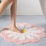 Pink Flower Bath Mat - Soft & Non-Slip