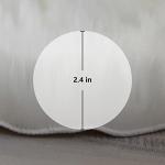 White Heart Shaped Fluffy Rug for Cozy Spaces