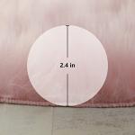 YRXRUS Heart Rug, Pink Heart Shaped Rug, Fluffy Faux Fur Rugs, Shag Mats for Bedroom Living Room, Love Coquette Room Decor 2x3 Ft