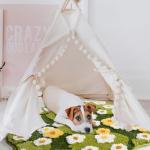 Floral 3D Area Rug for Kids and Bath