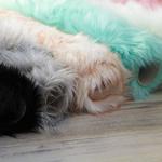 White Heart Shaped Fluffy Rug for Cozy Spaces