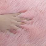 YRXRUS Heart Rug, Pink Heart Shaped Rug, Fluffy Faux Fur Rugs, Shag Mats for Bedroom Living Room, Love Coquette Room Decor 2x3 Ft