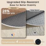 Ophanie 3x5 Oval Ivory Rugs for Bedroom Living Room, Fluffy Fuzzy Furry Carpet, Plush Soft Shaggy Bedside Indoor Floor Area Rug for Kids Girls Boys Baby Teen Dorm Nursery Home Decor Aesthetic