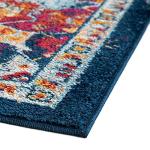 Rugs.com Parker Collection Rug – 5 Ft Octagon Multi Medium Rug Perfect for Living Rooms, Kitchens, Entryways