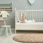 Softlife Fluffy Rugs for Bedroom, Shag Cute Area Rug for Girls and Kids Baby Room Home Decor Fall Decor, 2.6 x 5.3 Feet Oval Indoor Carpet for Nursery Dorm Living Room, Camel