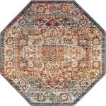 Unique Loom Isabella Collection Area Rug - Adjani (5' 1" Octagon, Multi/ Beige)