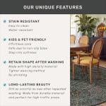 Washable Oval Area Rug 6x9, Dark Green Floral Oval Dining Rug, 6x9 Living Room Rug, Low Pile Non-Slip Floor Carpet for Bedroom, Playroom, Office - Vintage Oriental Stain Resistant Traditional Decor