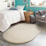 Ophanie 3x5 Oval Ivory Rugs for Bedroom Living Room, Fluffy Fuzzy Furry Carpet, Plush Soft Shaggy Bedside Indoor Floor Area Rug for Kids Girls Boys Baby Teen Dorm Nursery Home Decor Aesthetic
