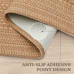 MatEssenz 3x5 ft Area Rug - Machine Washable Non-Slip Boho Rug for Living Room, Woven Rug for Bedroom, Dining Room, Home Office - Soft, Lightweight, Stain-Resistant, Soundproof - Light Taupe Brown