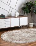 Unique Loom Sofia Collection Area Rug - Salle Garnier (3' 3" x 5' 3" Oval, Beige/ Ivory)