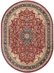 5x7 Oval Indoor Area Rug for Living Room, Dining Room, Bedroom, Entryway | Alfombras para Salas | Traditional, Oriental | Red 5'3'' x 7'3'' Oval