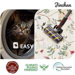 jinchan Floraison Floral Oval Rug for Entryway 3x5 Washable Oriental Flower Design Soft Non Slip Lightweight Low-Pile Chinoiserie Throw Carpet for Bedroom Living Kitchen Room Home Beige/Blue