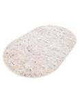 Rugs.com Oregon Collection Rug – 3x5 Oval Beige Low-Pile Rug Perfect for Living Rooms, Large Dining Rooms, Open Floorplans