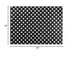 ALAZA White and Black Polka Dot Area Rug