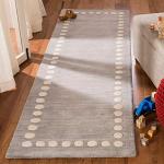 Kids Polka Dot Accent Rug - Blue & Ivory 3' x 5