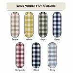 Buffalo Check Grey & White Tier Curtain Set