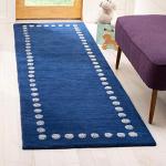 Kids Polka Dot Accent Rug - Blue & Ivory 3' x 5